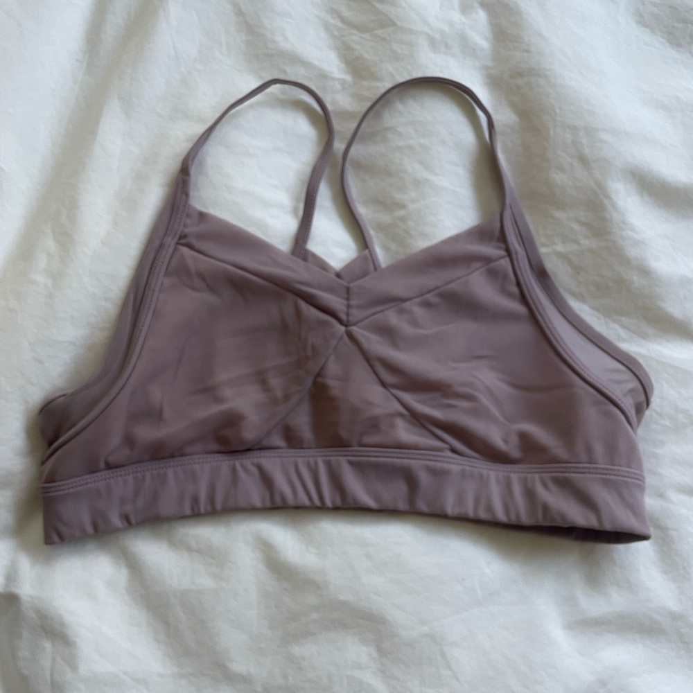 ALO Yoga Dusty Purple Sports Bra